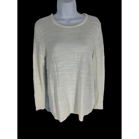 Vineyard Vines Long Sleeve Round Neck Multi Texture Pullover Top Size XS - Picture 1 of 7